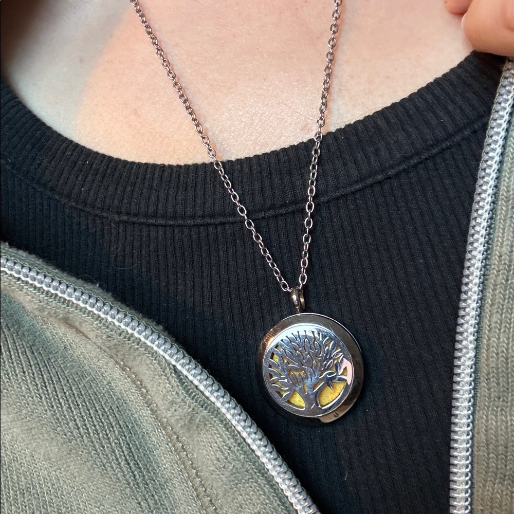 Tree of Life essential oil Pendant Necklace